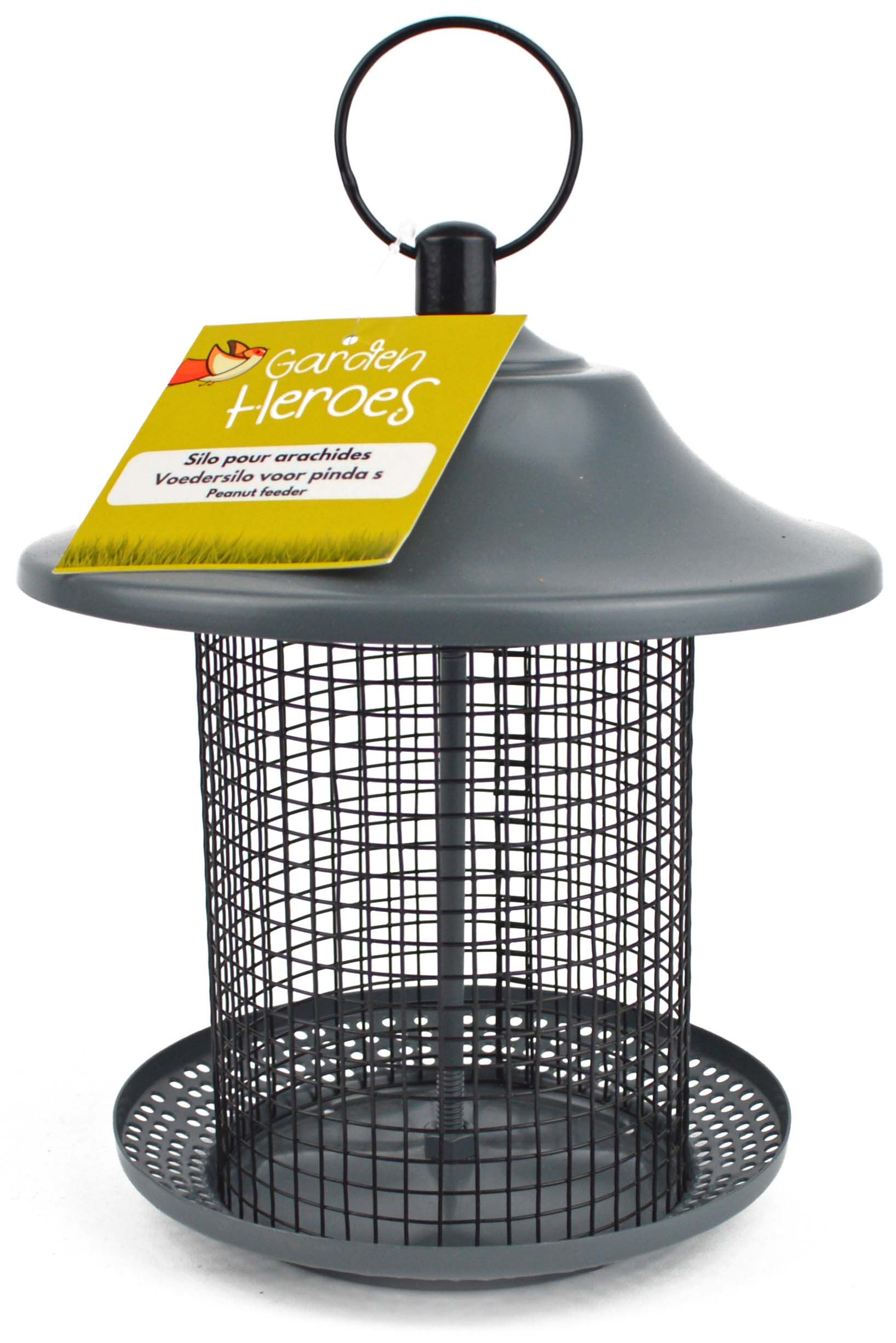 Garden Heroes - Distributeur d'Arachides Large M&eacute;tal - 18x18x21cm Image num&eacute;ro 1