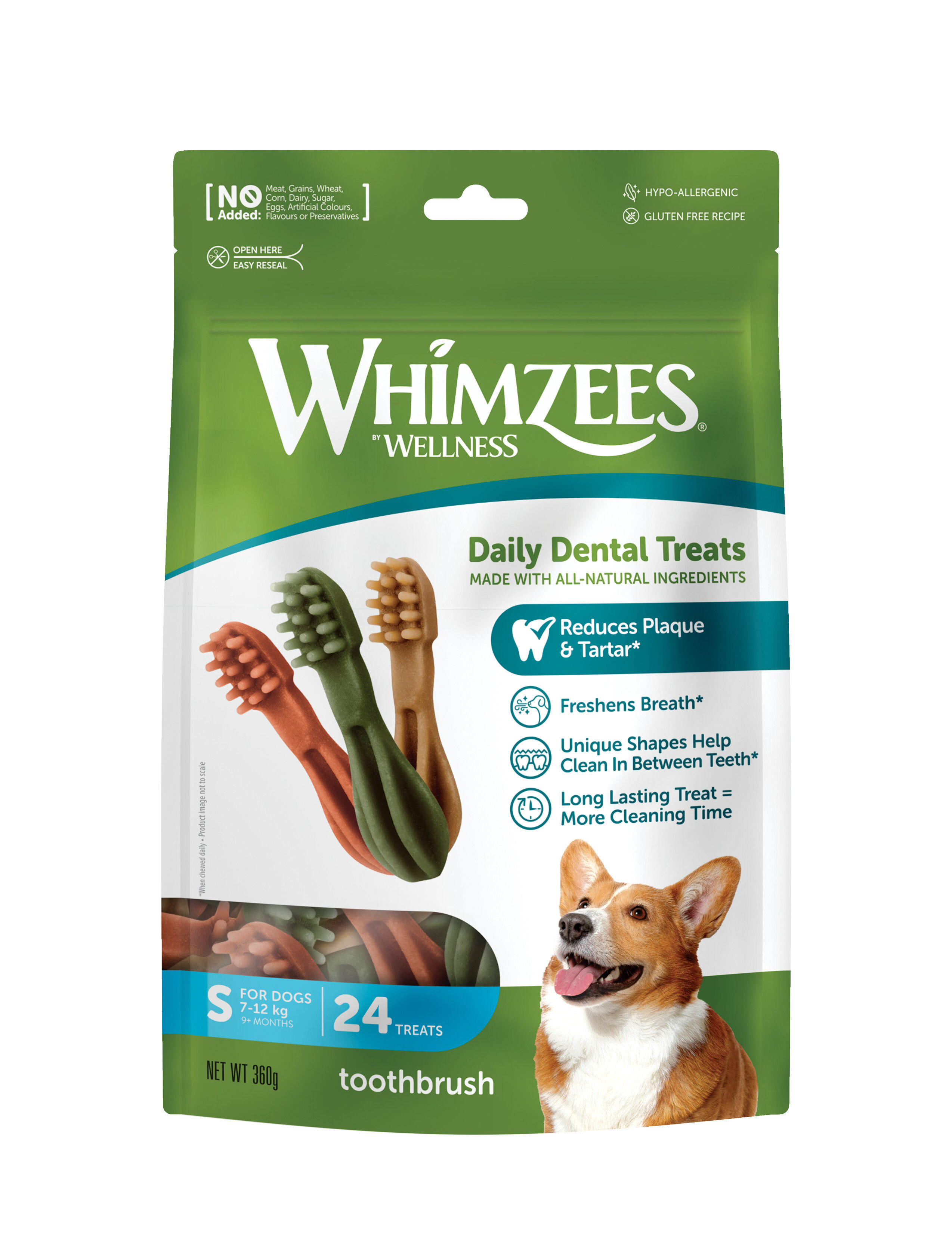 Whimzees - Friandises Brosse &agrave; Dents Dog Treats pour Chien - M x12 Image num&eacute;ro 1