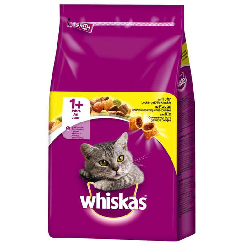 Whiskas - Croquettes +1 au Poulet pour Chat - 7Kg Image numéro 1 Whiskas - Croquettes +1 au Poulet pour Chat - 7Kg Image numéro 1