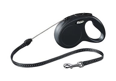 Flexi - Laisse Classic avec Cordon Noir pour Chien