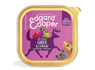 Edgard & Cooper - Barquette au Canard et Gibier pour Chien - 300g
