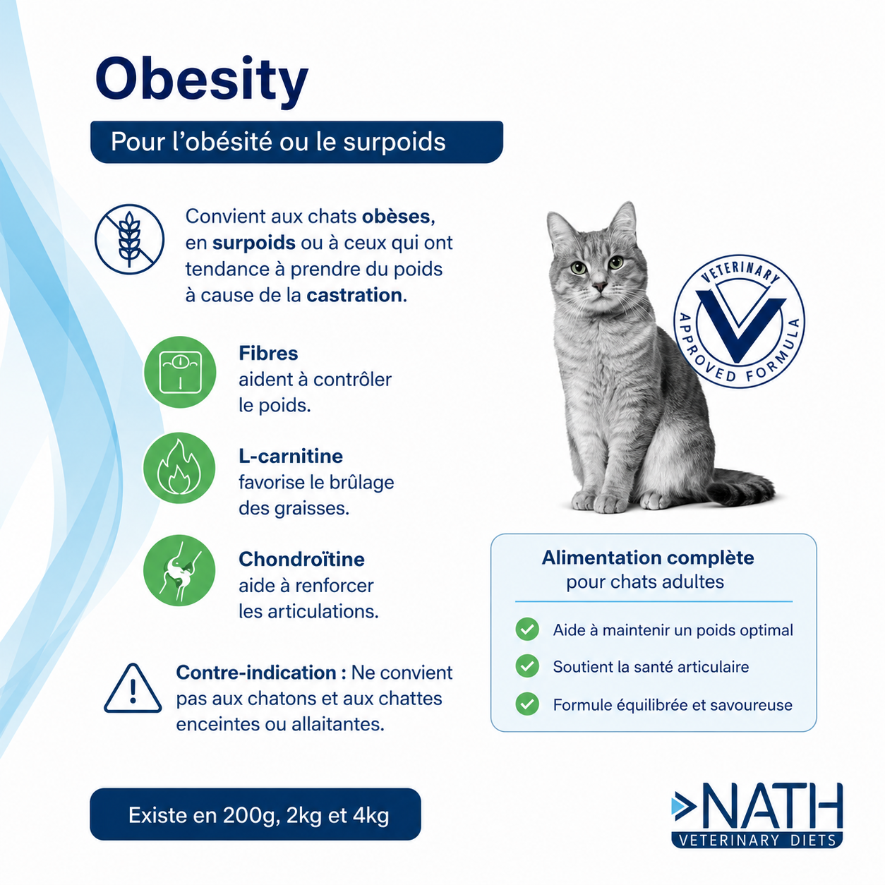 Nath Veterinary Diet - Croquettes Hypoallergenic Sans C&eacute;r&eacute;ales pour Chat - 4Kg Image num&eacute;ro 2