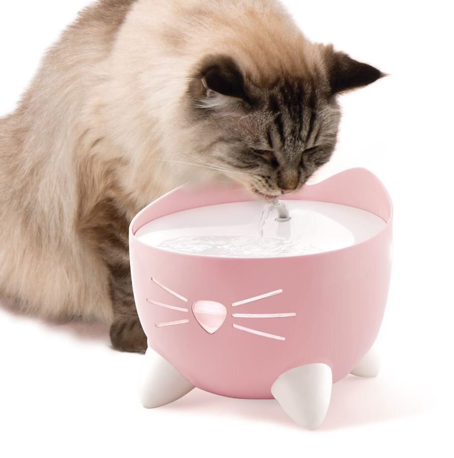 Catit - Fontaine &agrave; eau Pixi pour Chat 2,5L - Rose Image num&eacute;ro 1