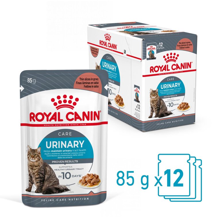 Royal Canin - Sachets Urinary Care en Sauce pour Chat - 12x85g Image numéro 1 Royal Canin - Sachets Urinary Care en Sauce pour Chat - 12x85g Image numéro 1