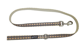 Gotoo - Laisse en Tartan Marron pour Chien - M