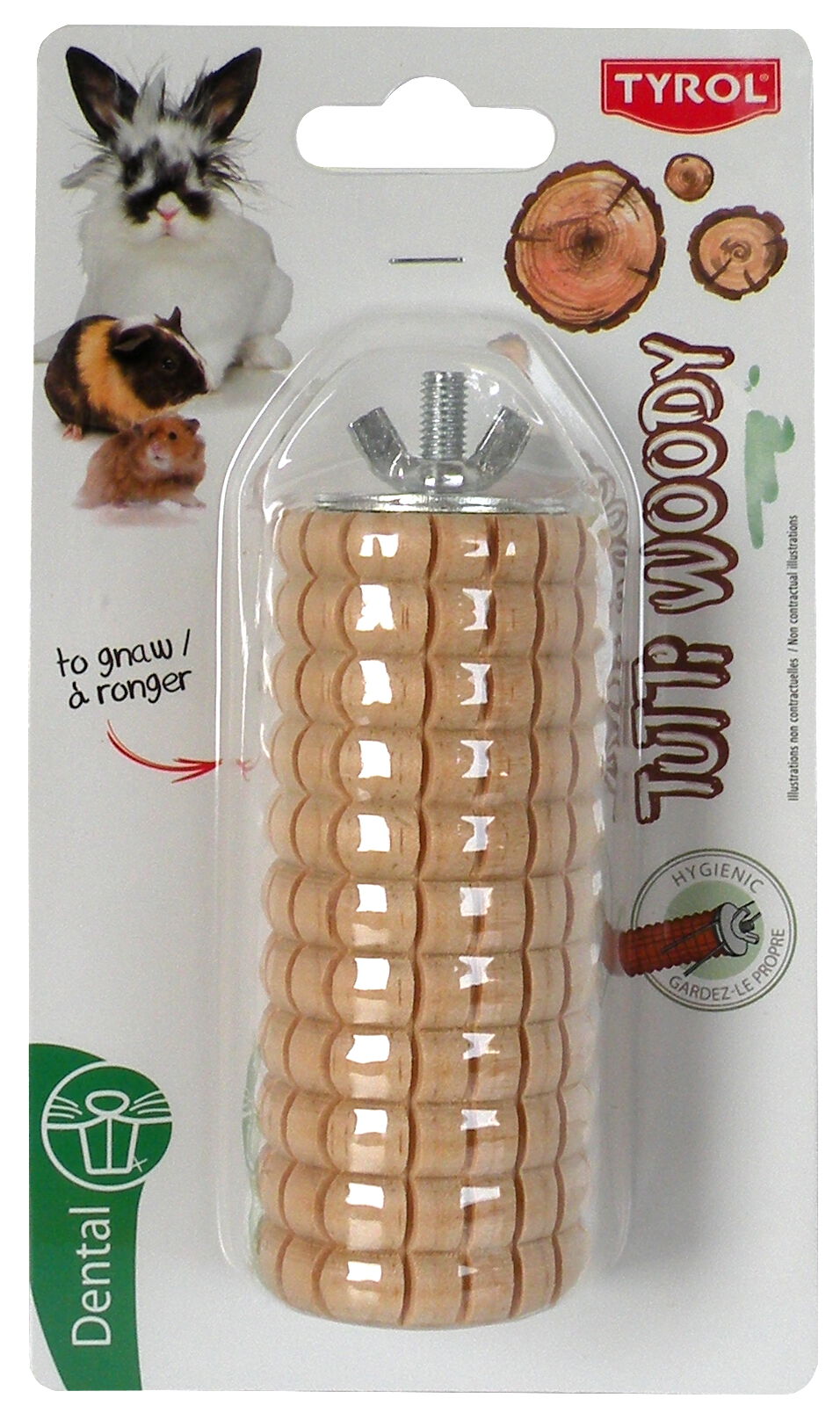 Tyrol - Croq'Bois pour Rongeurs et Lapins - 11cm Image num&eacute;ro 3