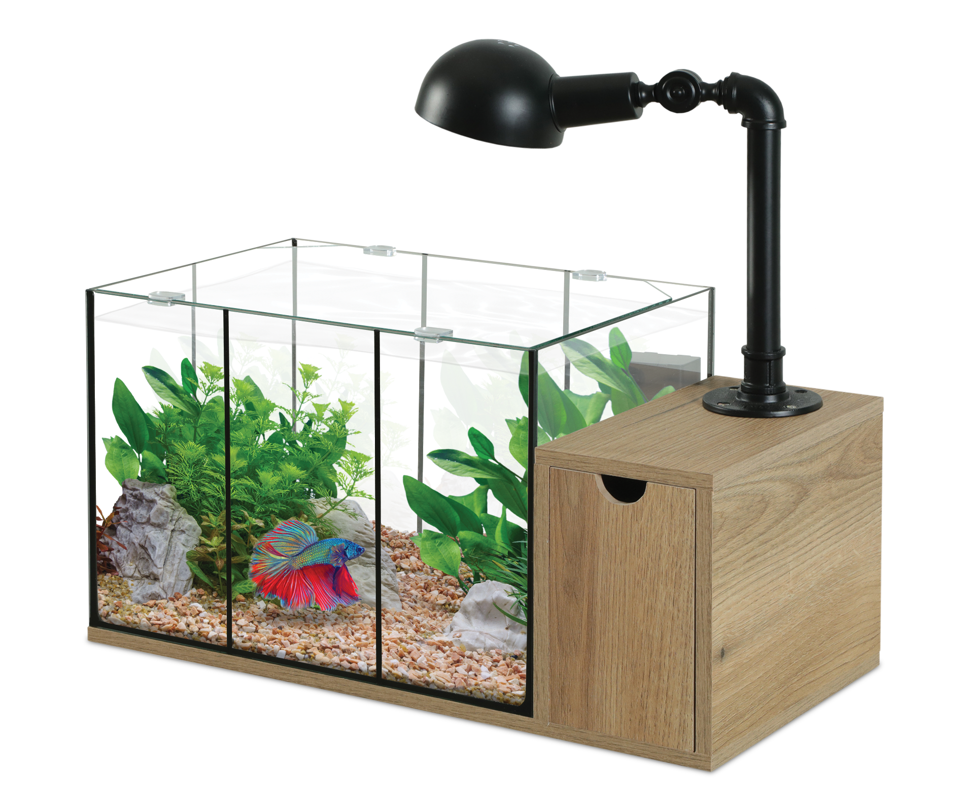 Zolux - Aquarium Canopy 30L - Noir Image num&eacute;ro 1