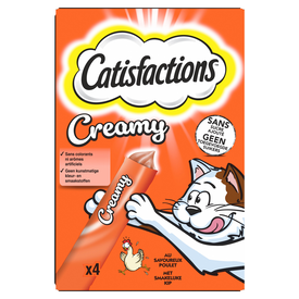 Catisfactions - Friandises au Poulet pour Chats - 4x10g
