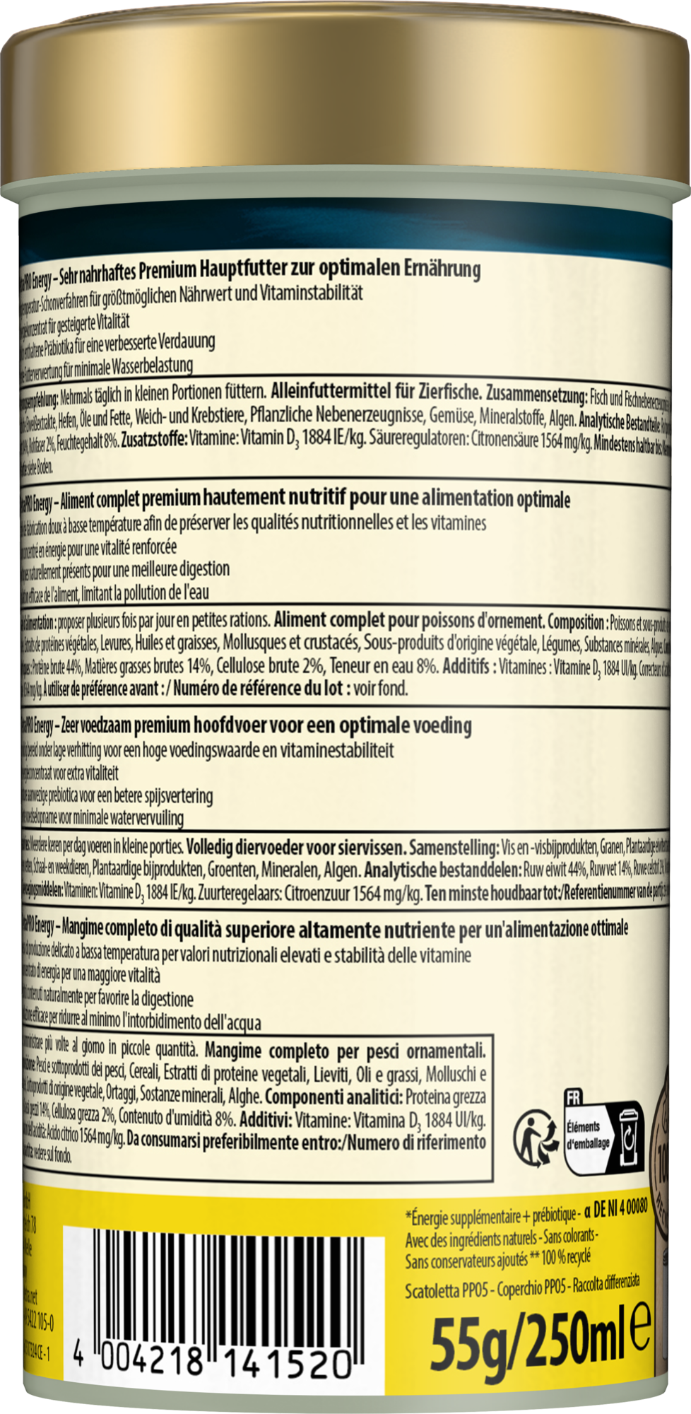 Tetra - Aliment Sup&eacute;rieur TetraPro Energy pour Poissons d'Ornement - 250ml Image num&eacute;ro 3