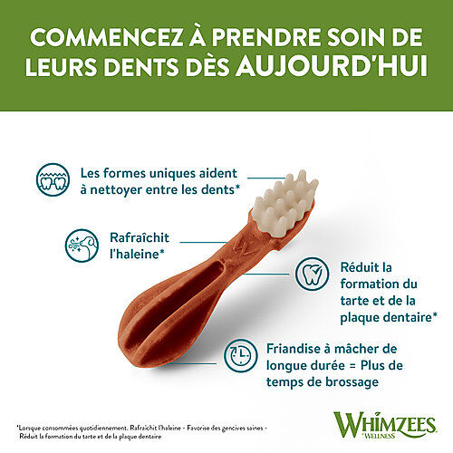 Whimzees - Friandises Brosse &agrave; Dents Dog Treats S pour Chien - x24 Image num&eacute;ro 4
