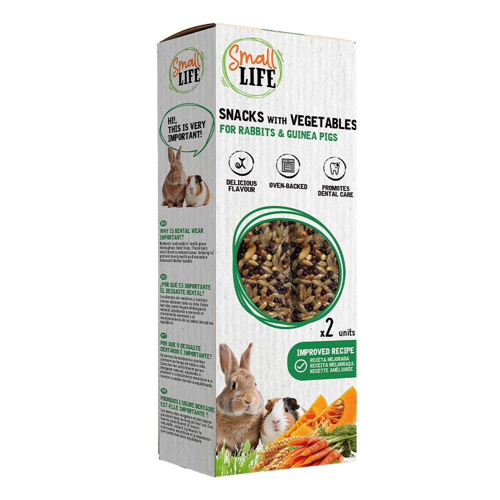 Small Life - Snack aux L&eacute;gumes pour Lapins et Cochons D'inde - 115g Image num&eacute;ro 1