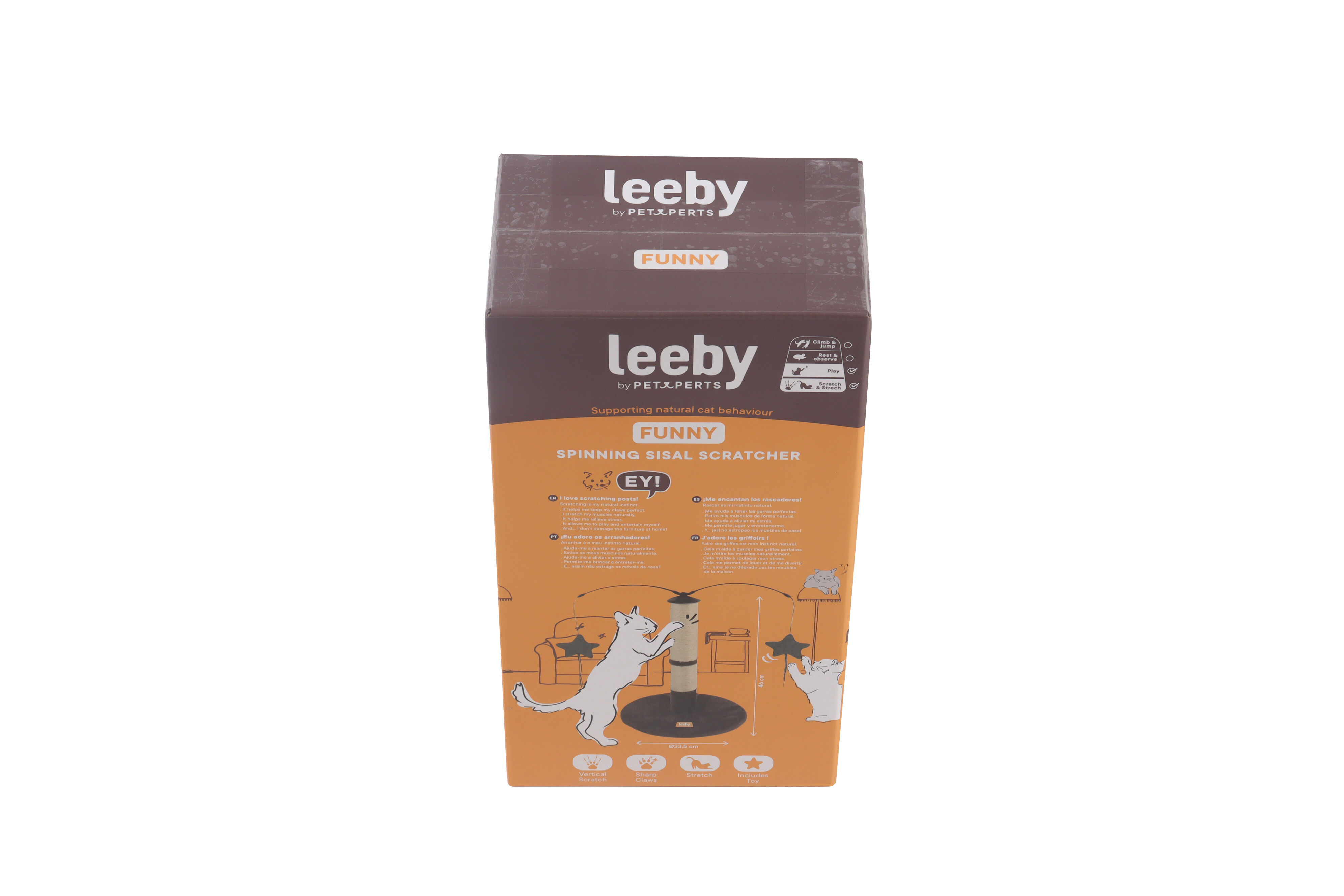 Leeby - Griffoir Funny Rotatif pour Chats - 46cm Image num&eacute;ro 7