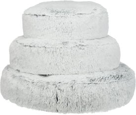 Trixie - Coussin Harvey, rond, blanc-noir