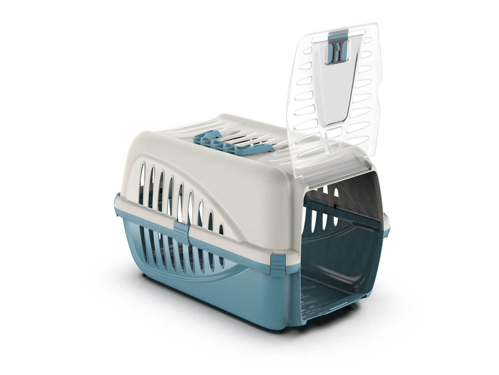 Animalis - Caisse de Transport Panzer Bleu pour Chat - 50cm Image num&eacute;ro 1