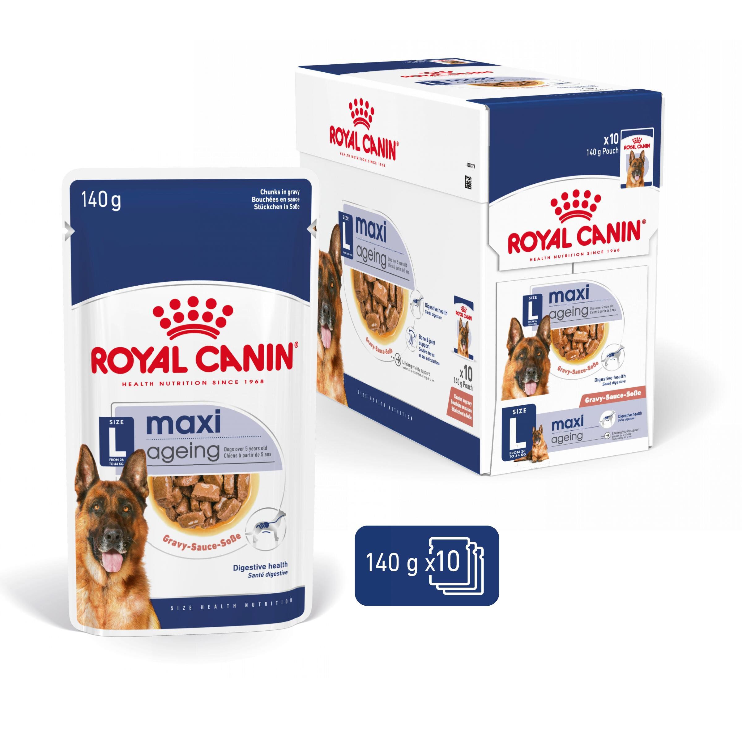 ROYAL CANIN - SACHET FRAICHEUR MAXI AGEING en sauce POUR CHIENS SENIORS - 10x140 Image num&eacute;ro 3