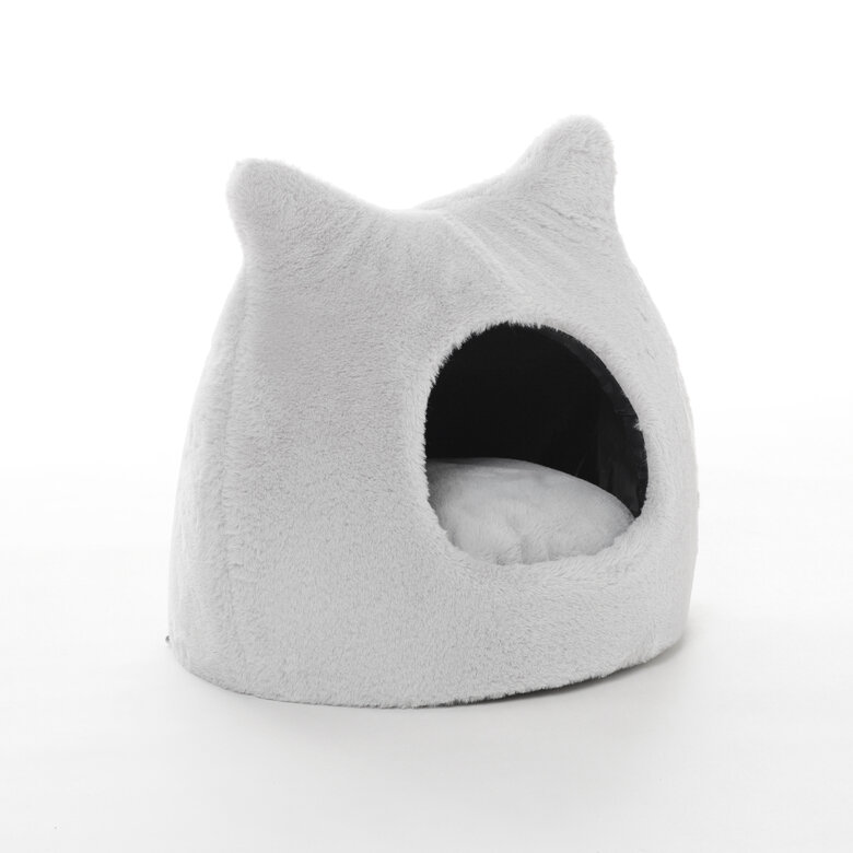 Leeby - Igloo Extra Doux pour Chats - Gris Image numéro 2 Leeby - Igloo Extra Doux pour Chats - Gris Image numéro 2