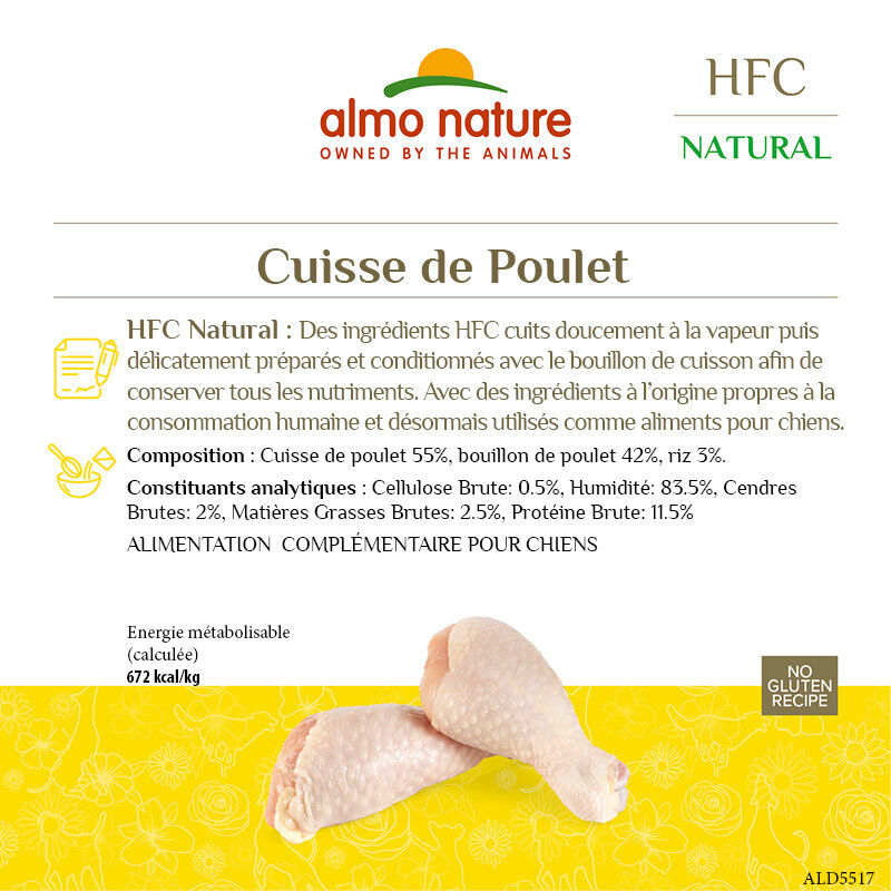 Almo Nature - P&acirc;t&eacute;e Hfc Cuisse De Poulet - 290g Image num&eacute;ro 2