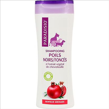 Paradisio - Shampoing Poils Noirs et Foncés Senteur Grenade pour Chien - 250ml