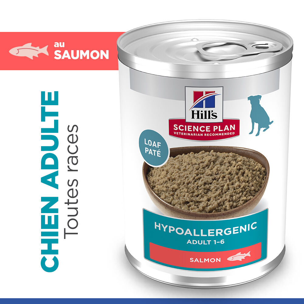 Hill's Science Plan - P&acirc;t&eacute;e Hypoallergenic Adult au Saumon pour Chiens - 363g Image num&eacute;ro 4