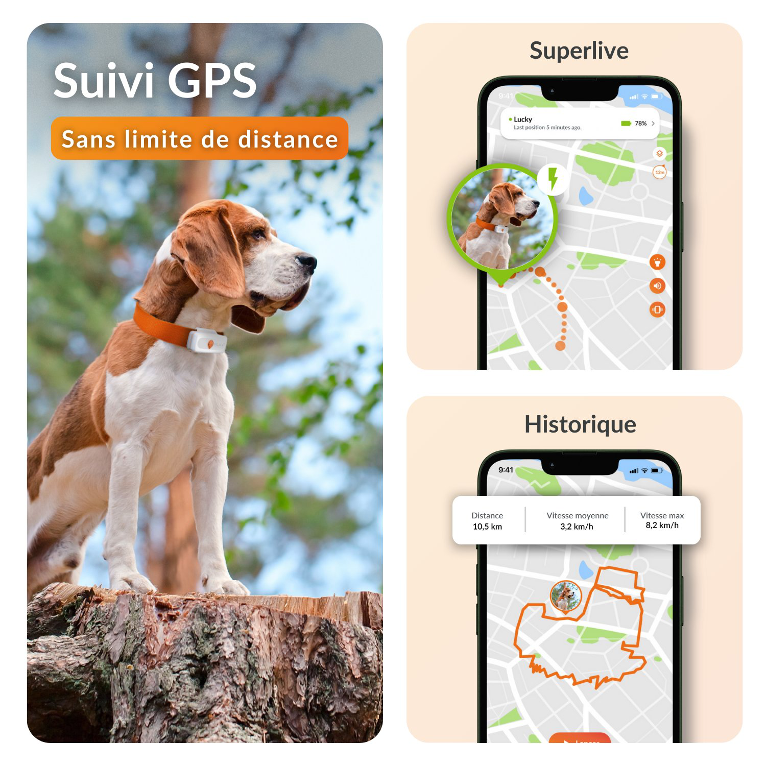 Weenect - Traceur GPS L/XL Edition 2023 pour Chiens - Blanc Image num&eacute;ro 6