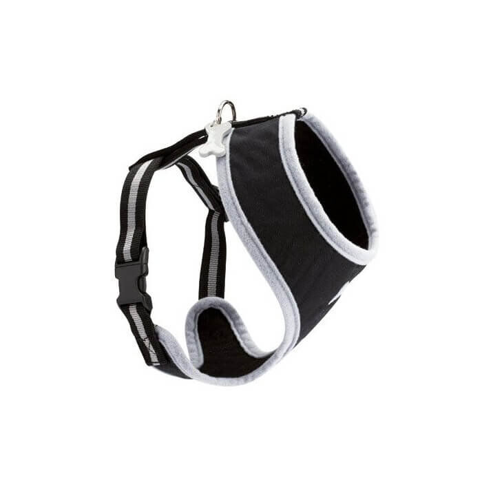 Bobby - Harnais Pap Arlequin En Nylon Noir pour Chien - M Image num&eacute;ro 2