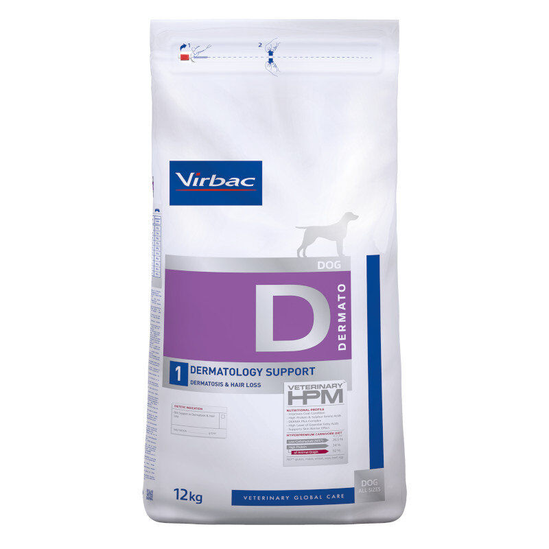 Virbac - Croquettes Veterinary HPM Dermato  pour Chiens - 12Kg Image num&eacute;ro 1