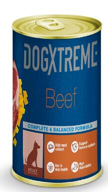 DogXtreme - Pâtée Adulte au Boeuf pour Chiens - 400g