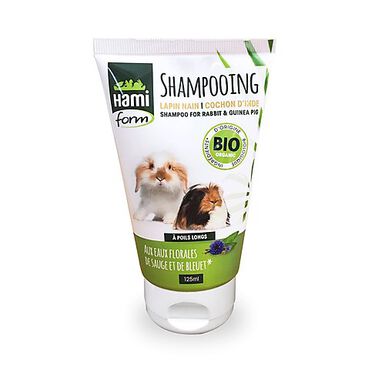 Hamiform - Shampoing sans Rinçage pour Lapin Nain et Cochon d'Inde Poils longs - 125ml