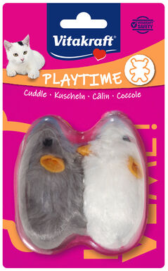 Vitakraft - 2 Souris peluche avec son