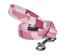 Bobby - Laisse Camouflage Rose pour Chiens