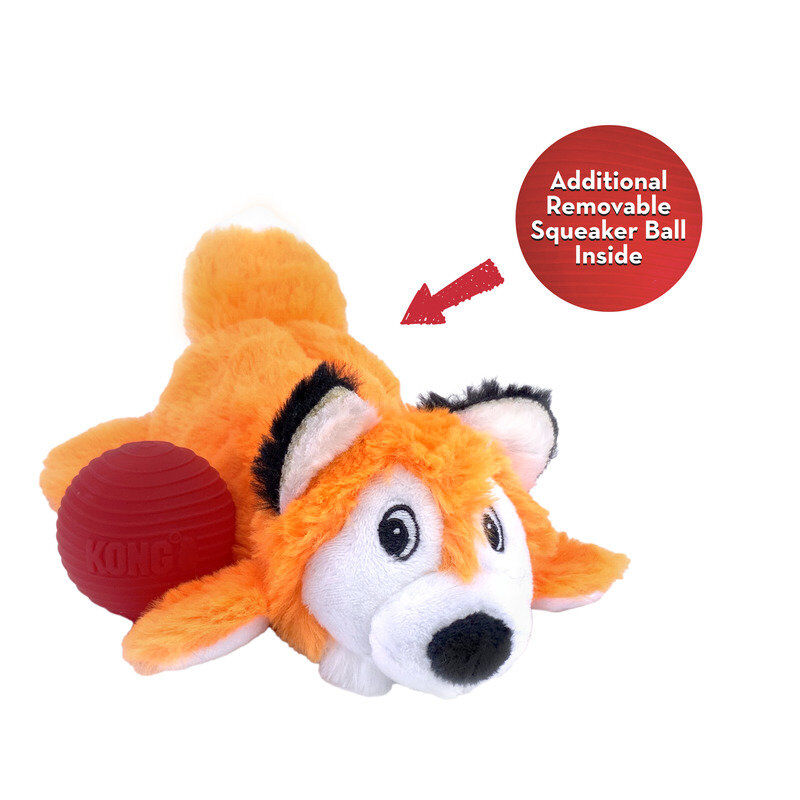 KONG - Jouet Peluche Cozie Pocketz Renard pour Chiens - M Image num&eacute;ro 3