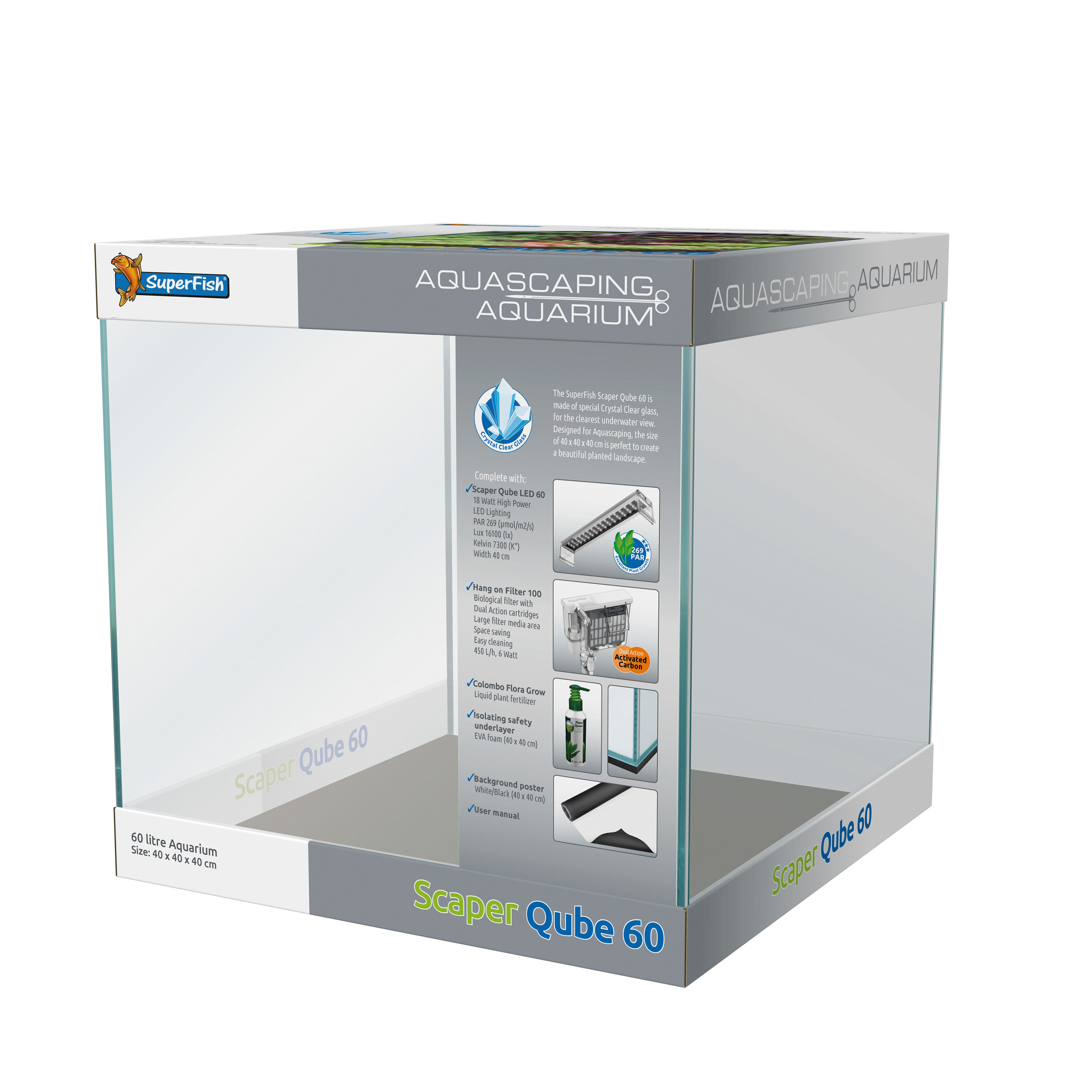 Superfish - Aquarium Scaper Qube 60 - 60L Image num&eacute;ro 1