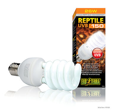 Exo Terra - Ampoule UVB 150 Fluocompact pour Terrarium Reptile - 26W