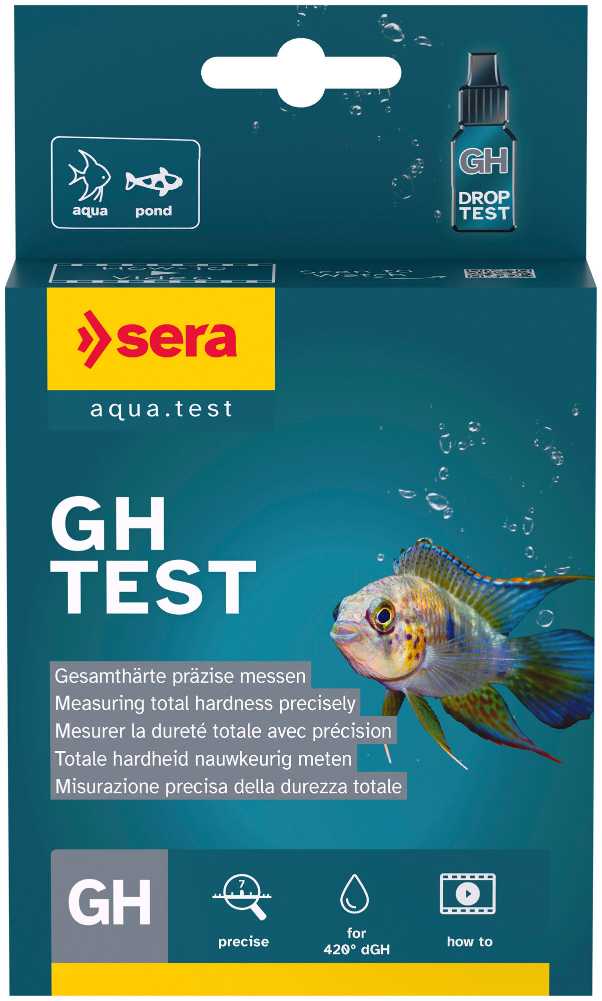 Sera - Test de Duret&eacute; Totale gH Test pour Aquarium - 15ml Image num&eacute;ro 1