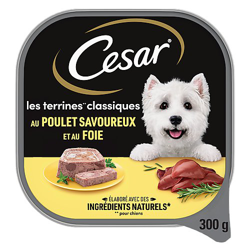 Cesar - Terrine au Poulet et au Foie pour Chiens - 300g Image num&eacute;ro 1