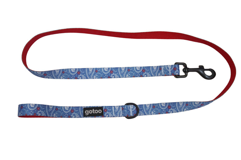 Gotoo - Laisse en Jean Bleu pour Chien - M Image numéro 1 Gotoo - Laisse en Jean Bleu pour Chien - M Image numéro 1