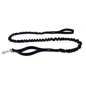 Kyflie - Laisse élastique Anti-chocs LUDUS BIKE Noir pour Chien - 2,70m