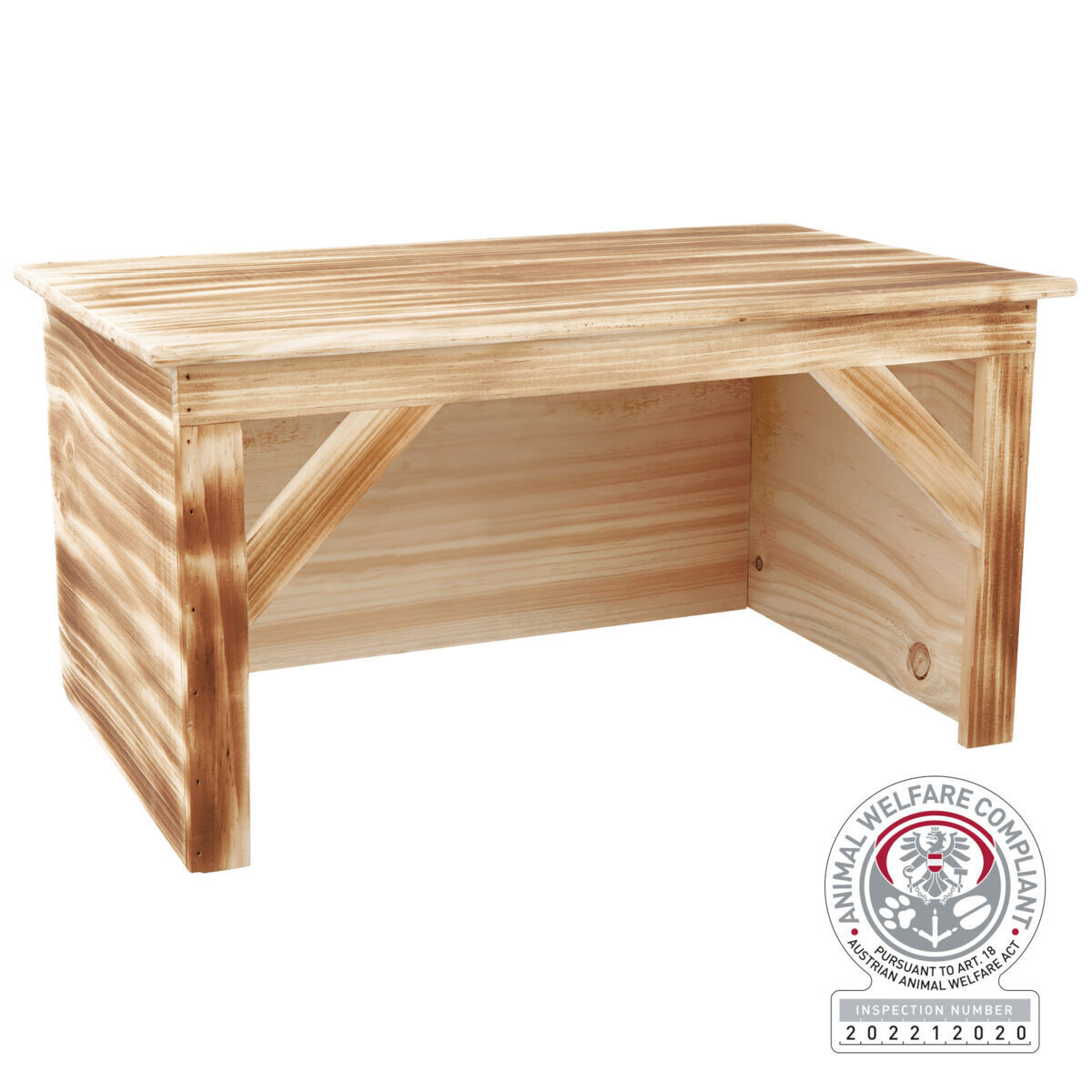 Trixie - Maison lapins nains en bois/flamm&eacute;e - 50x26x31cm Image num&eacute;ro 1