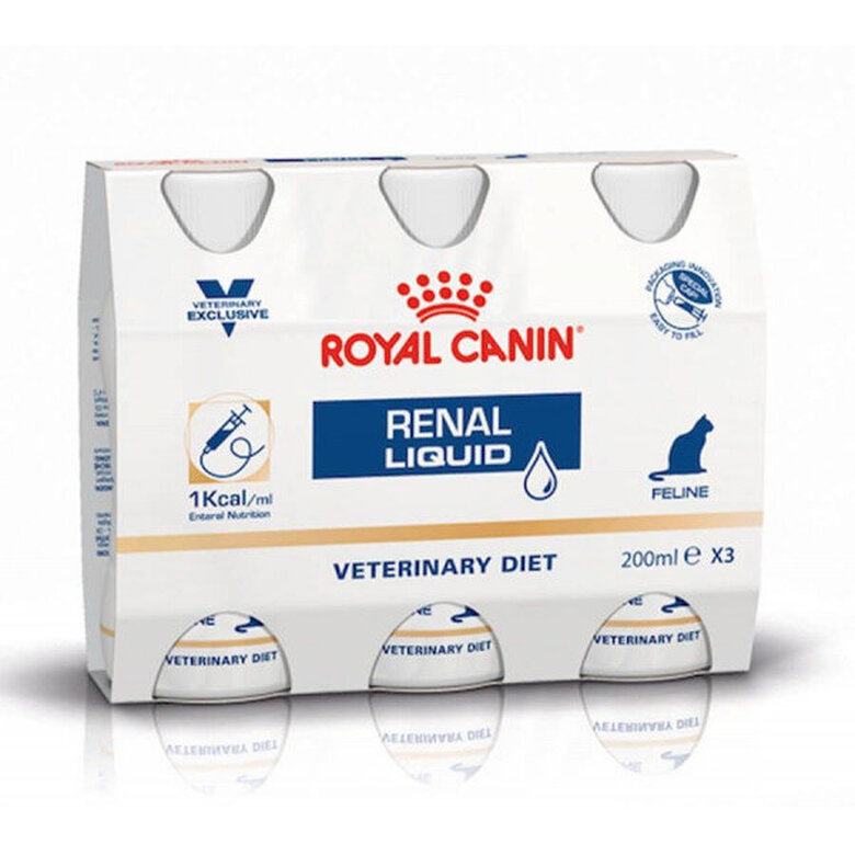 Royal Canin - Veterinary Diet Renal Liquid pour Chats - 3x200ml image number null