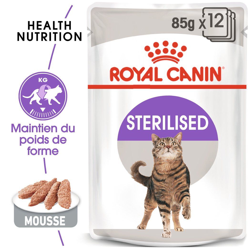 Royal Canin - Sachets Sterilised en Mousse pour Chat - 12x85g Image num&eacute;ro 2