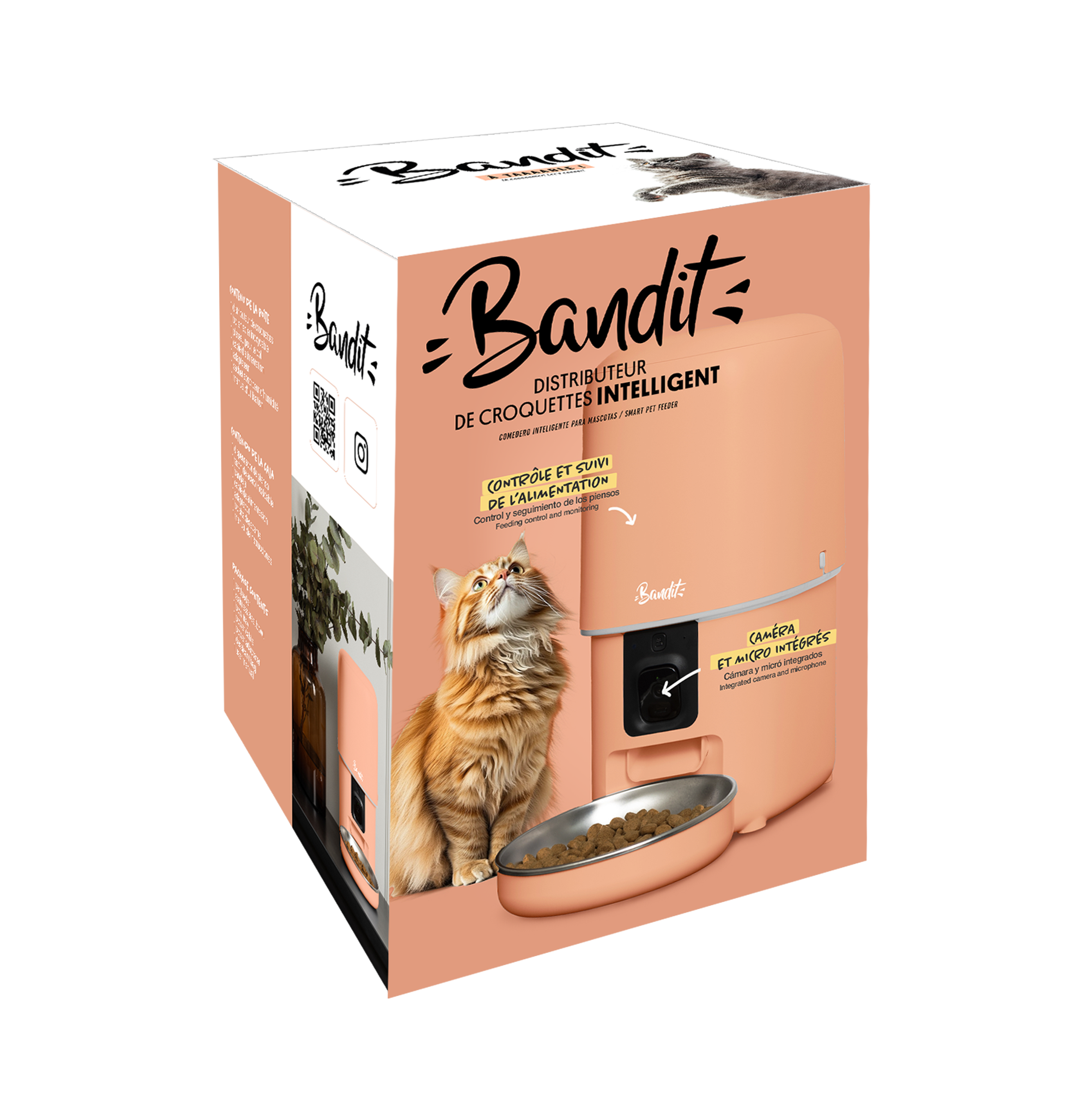 Bandit - Distributeur de Croquettes 4L pour Chiens et Chats - P&ecirc;che Image num&eacute;ro 4