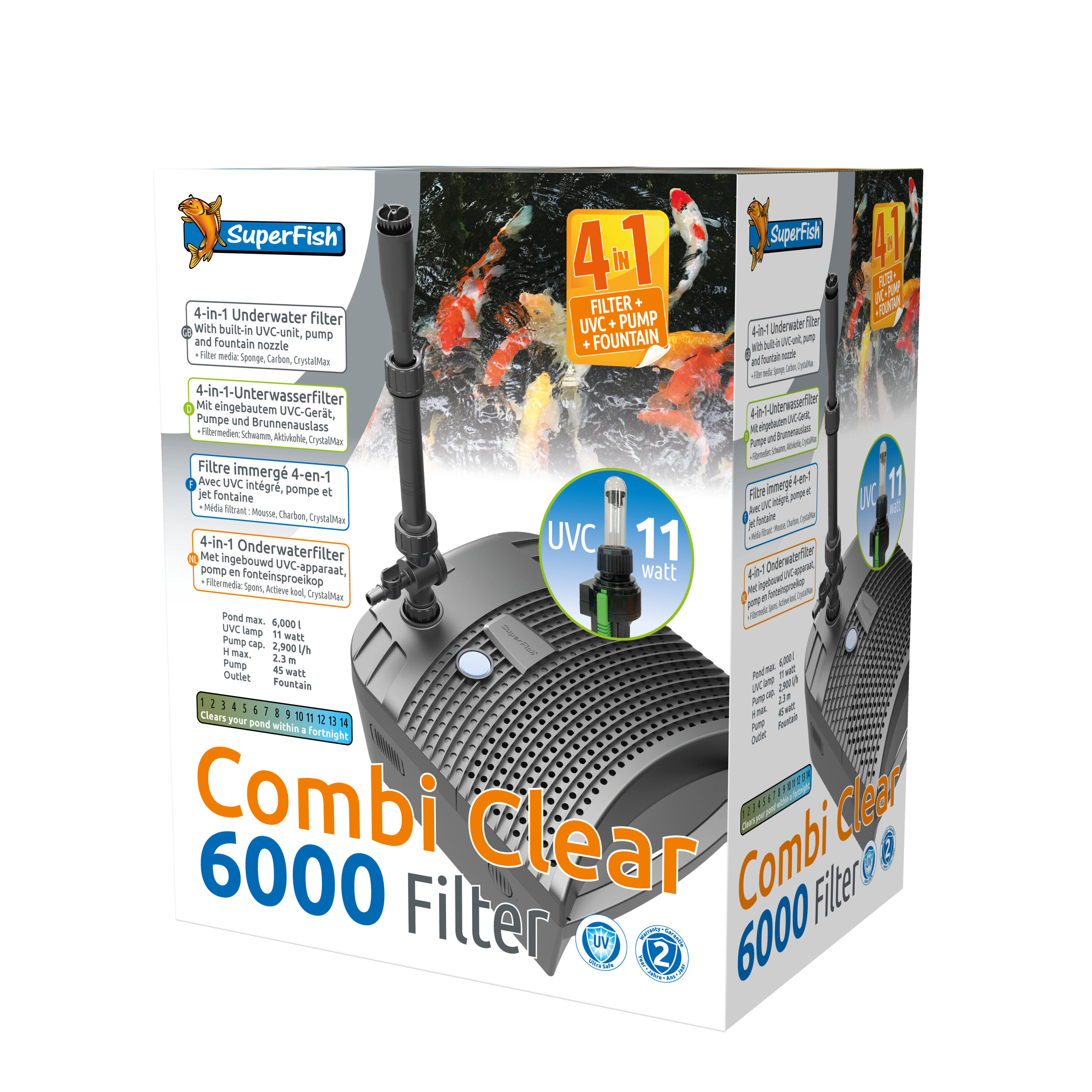 Superfish - CombiClear 6000 Filtre + UV + Pompe pour Bassin Image num&eacute;ro 3