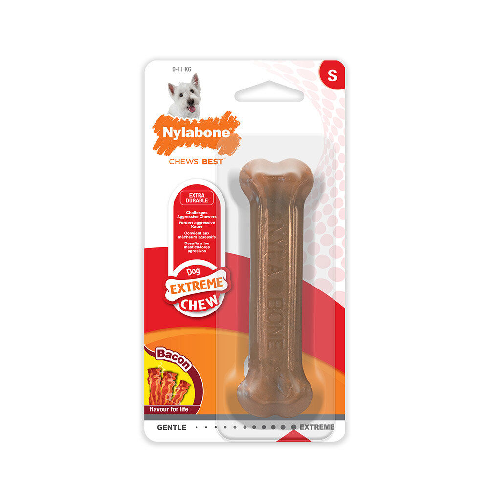 Nylabone - Jouet &agrave; M&acirc;cher Extreme Bone Bacon - S Image num&eacute;ro 1