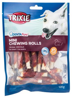 Trixie - Denta Fun Mini Duck Chewing Rolls - 6cm 120g