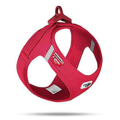 Curli - Harnais Veste Boucle Curli Clasp Rouge pour Chien - XXS