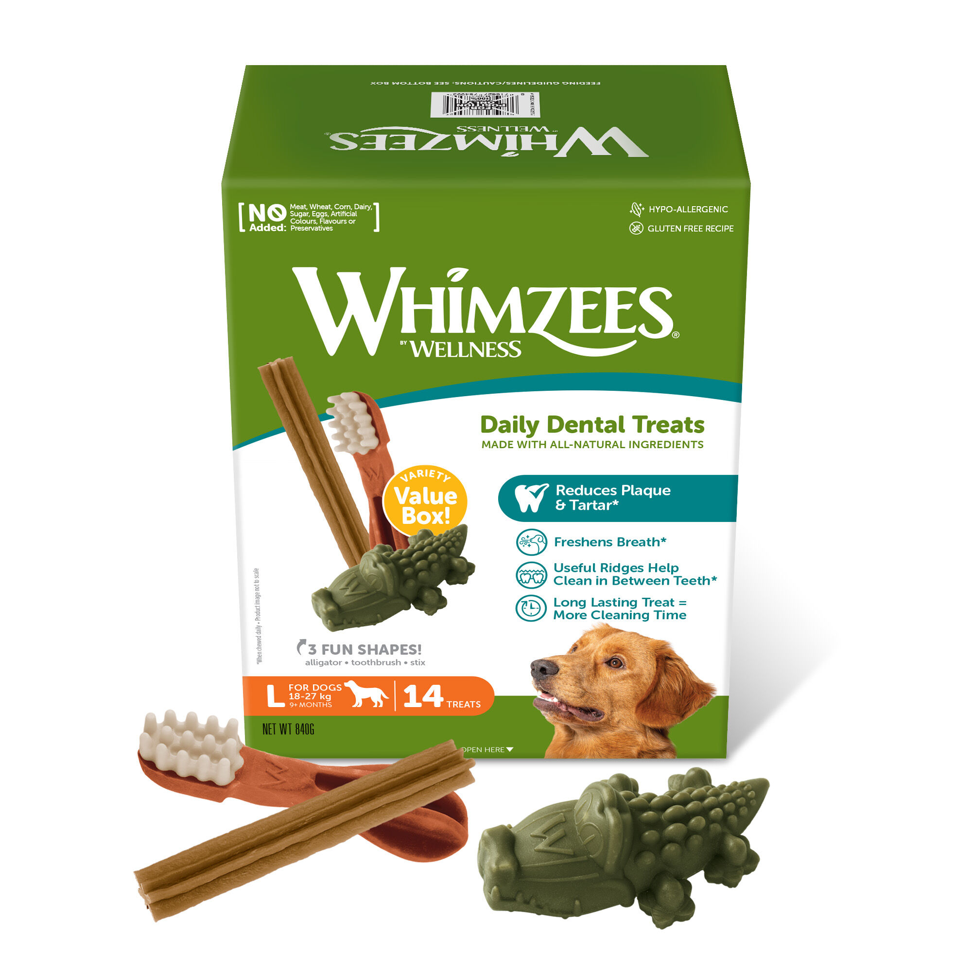 Whimzees - Friandises Daily Dental Treats Value Box pour Chiens - L Image num&eacute;ro 1