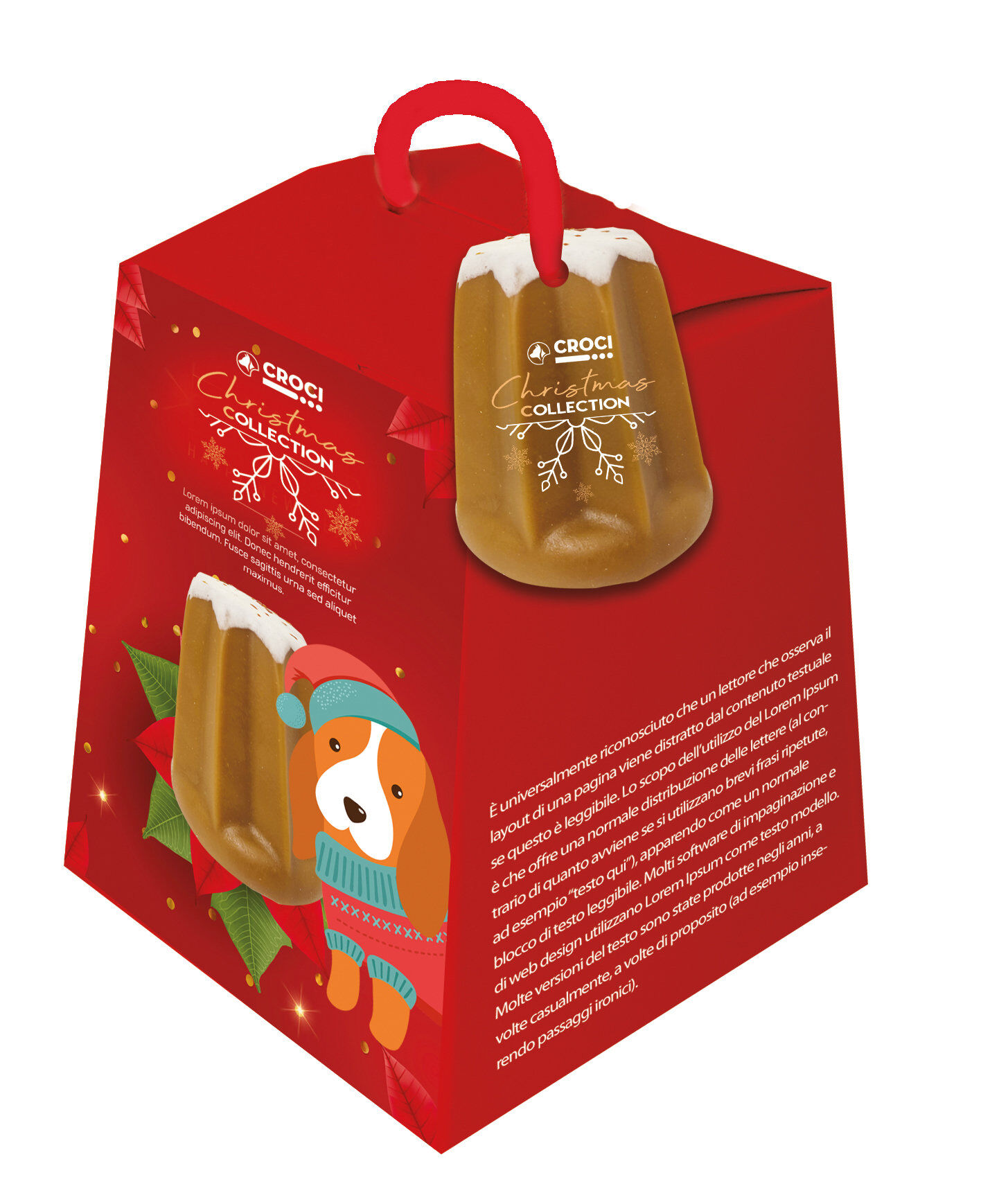 Croci - Friandises SNACK XMAS PANDORO pour Chiens -7,5CM Image num&eacute;ro 2