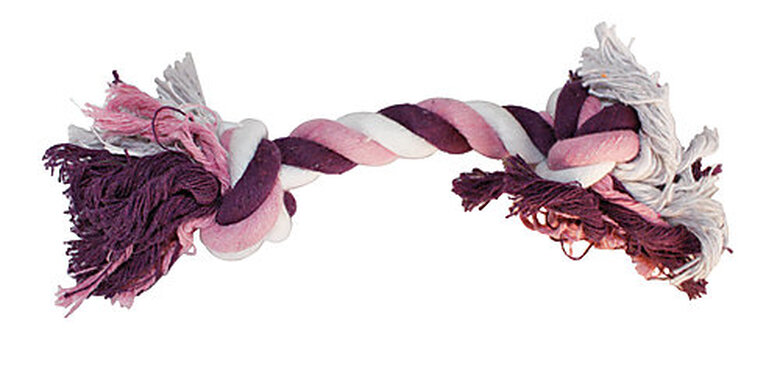 Croci - Jouet Corde 2 Nœuds Rose et Violet pour Chiens - 20cm image number null