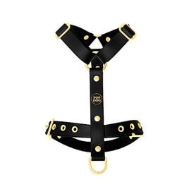Pop Dog - Harnais à œillets Badass Noir pour Chiens - S