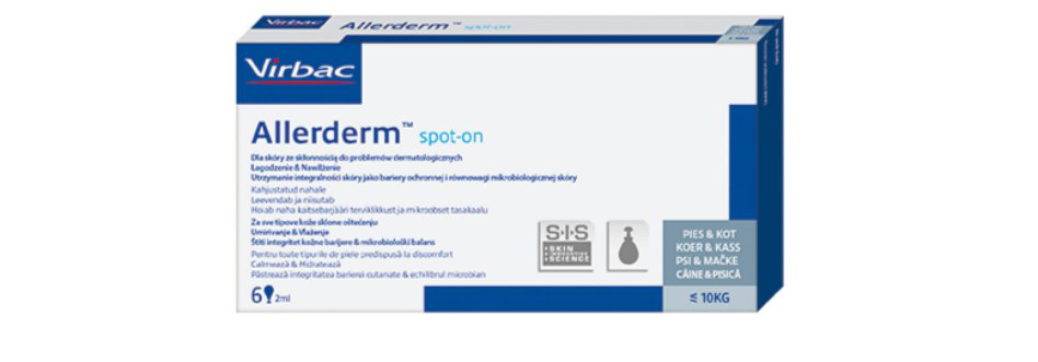 Virbac - Pipettes Allerderm Pelage Petits Chiens et Chats -10Kg - 6x2ml Image num&eacute;ro 1